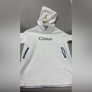 Chloé White Hoodie Dress